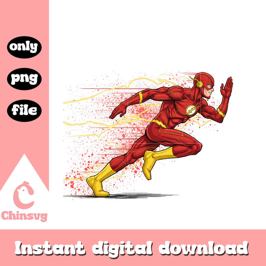 The flash posing splatter effect clipart design png, the flash png