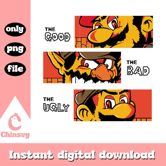 The good the bad the ugly png, cast of the super mario bros movie svg