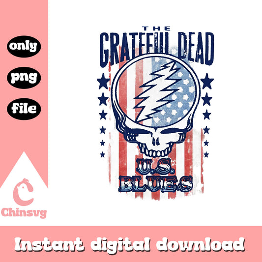 The grateful dead us blues logo png, dead logo png, skull png