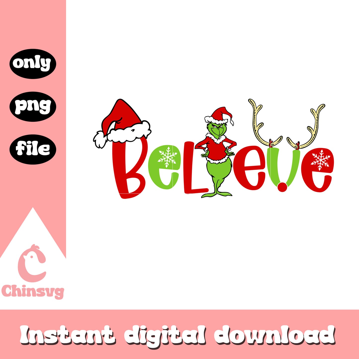 The grinch believe  christmas text png, grinch png, christmas png