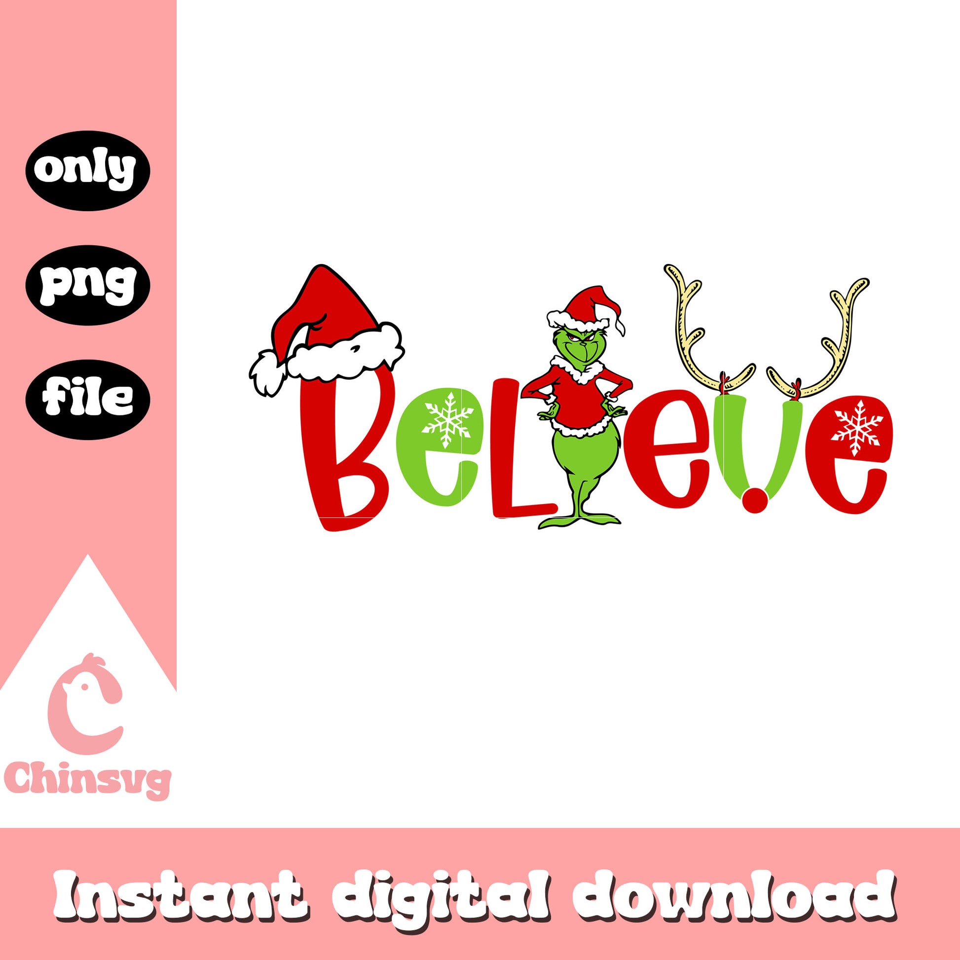 The grinch believe  christmas text png, grinch png, christmas png