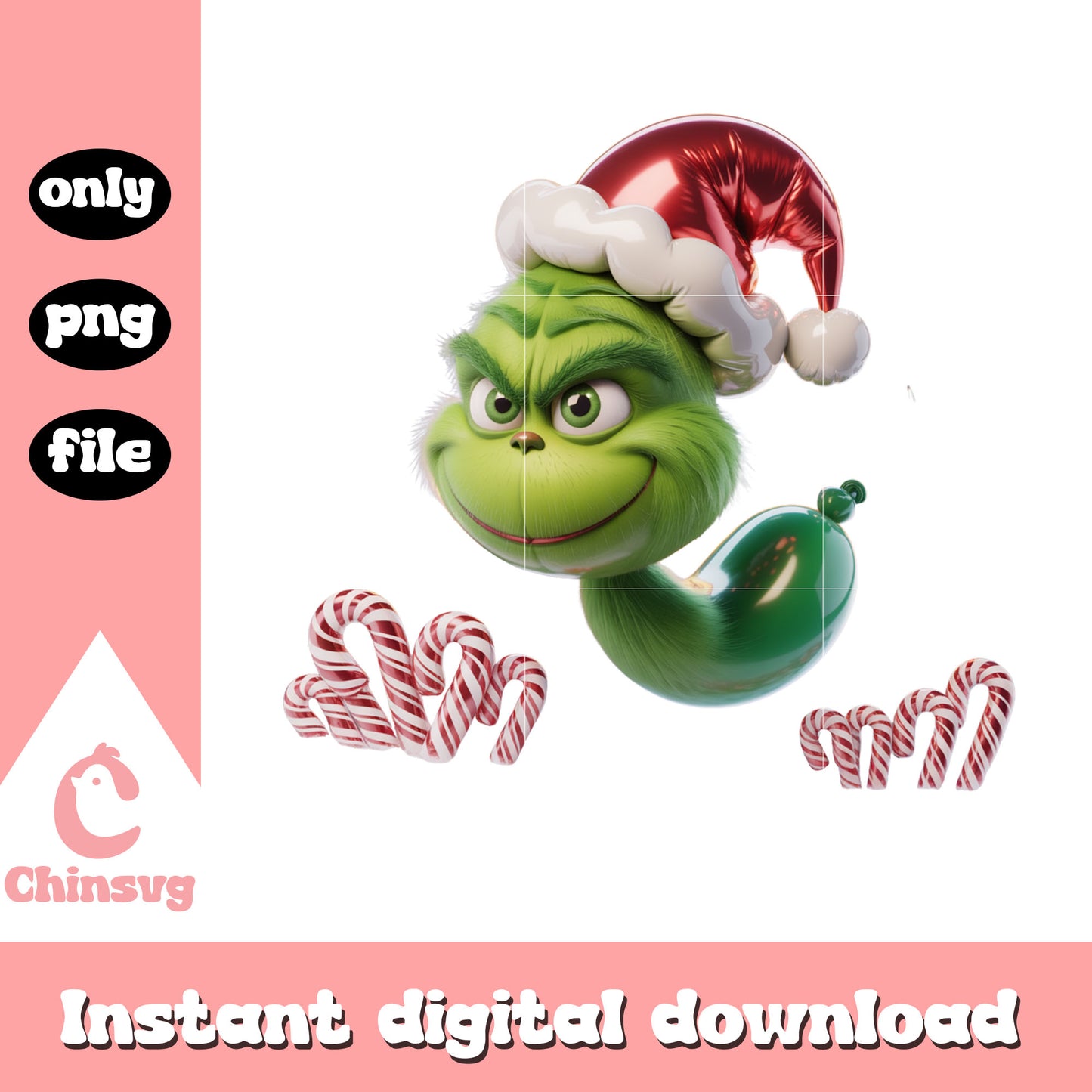 The grinch christmas balloon shape png, grinch xmas ideas png