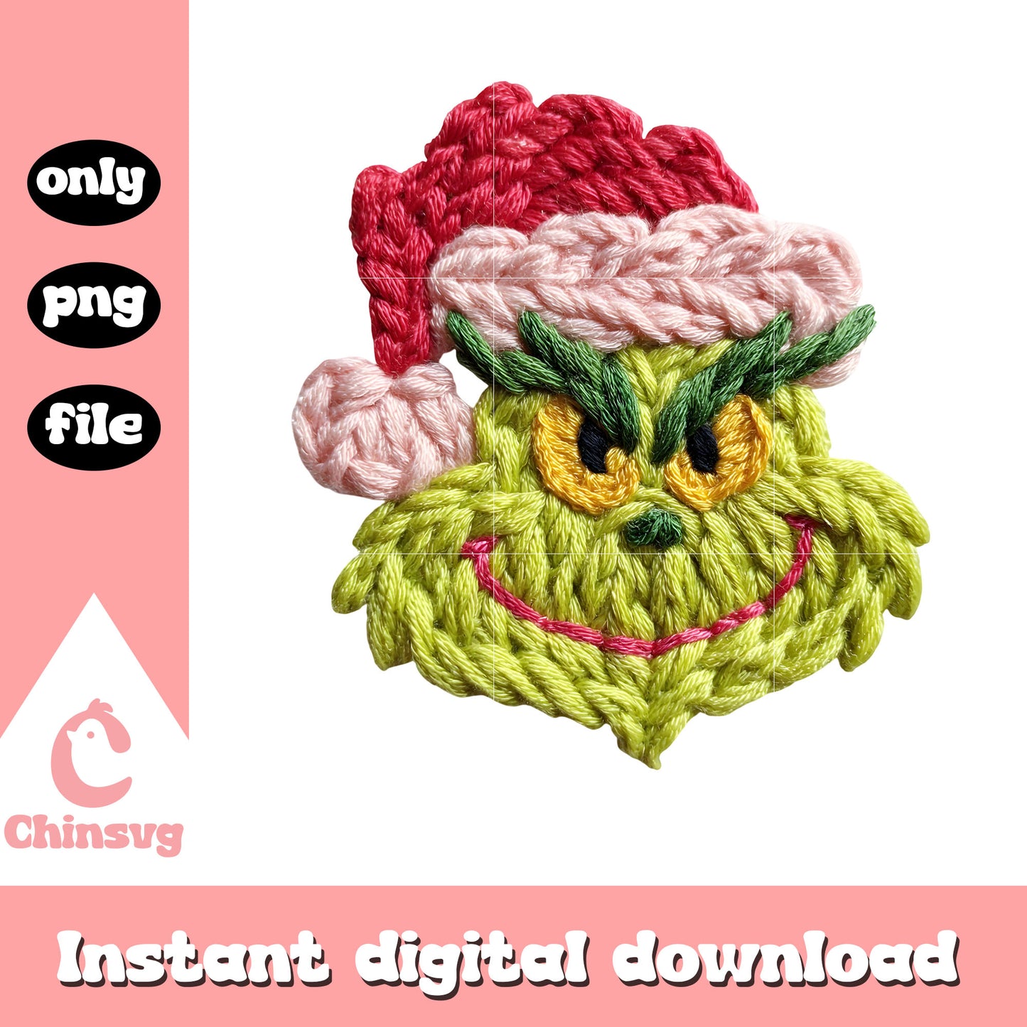 The grinch christmas hat patchwork png, grinch costume png