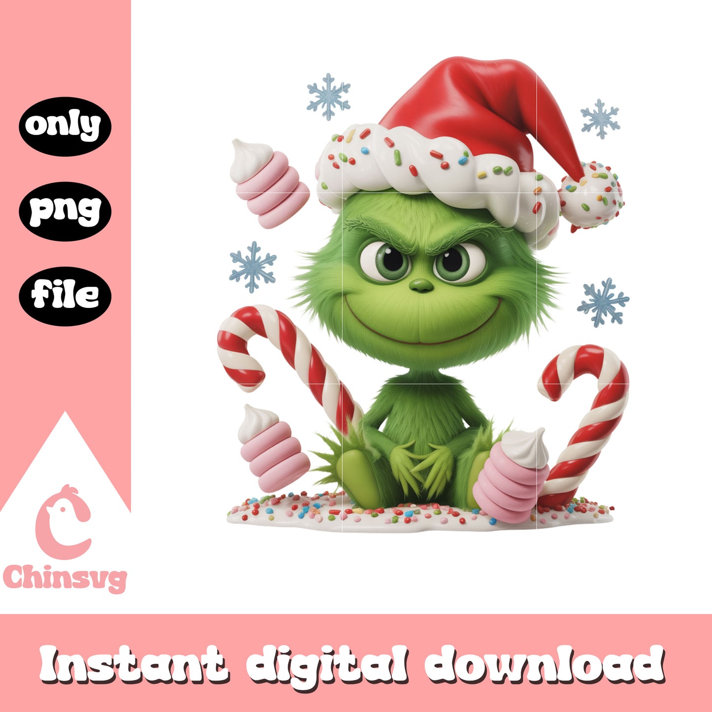 The grinch for christmas decorations png, grinch xmas png