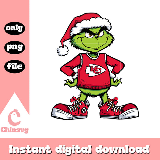 The grinch kansas city chiefs team png, nfl teams png