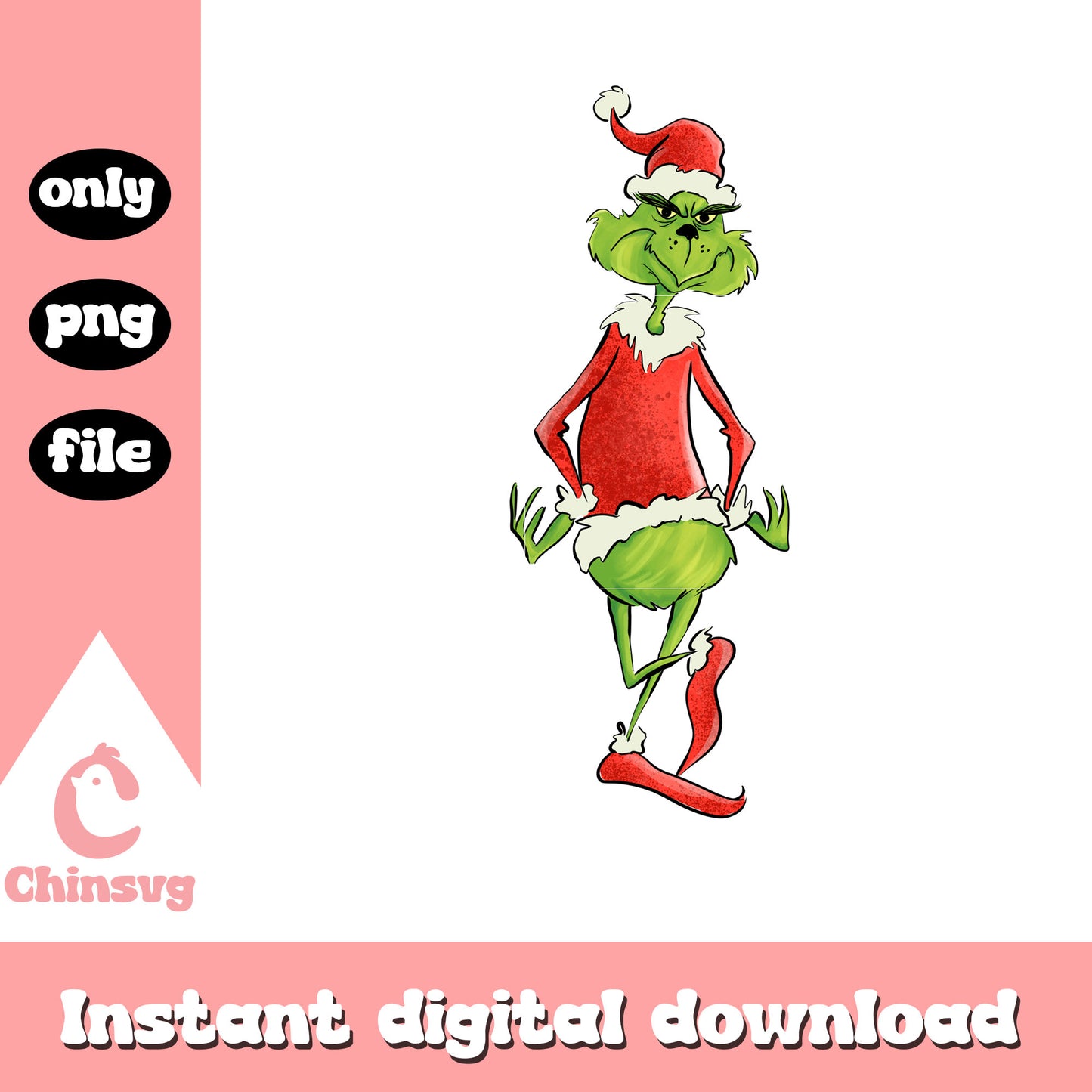The grinch stole christmas design png, the grinch green png