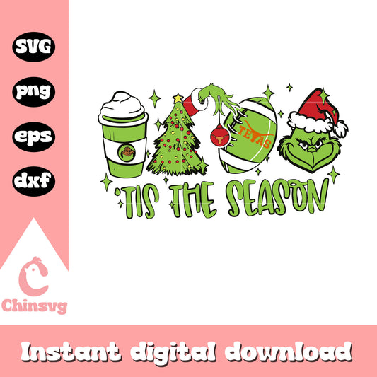 The grinch tis the season svg, grinch svg, tis the season svg
