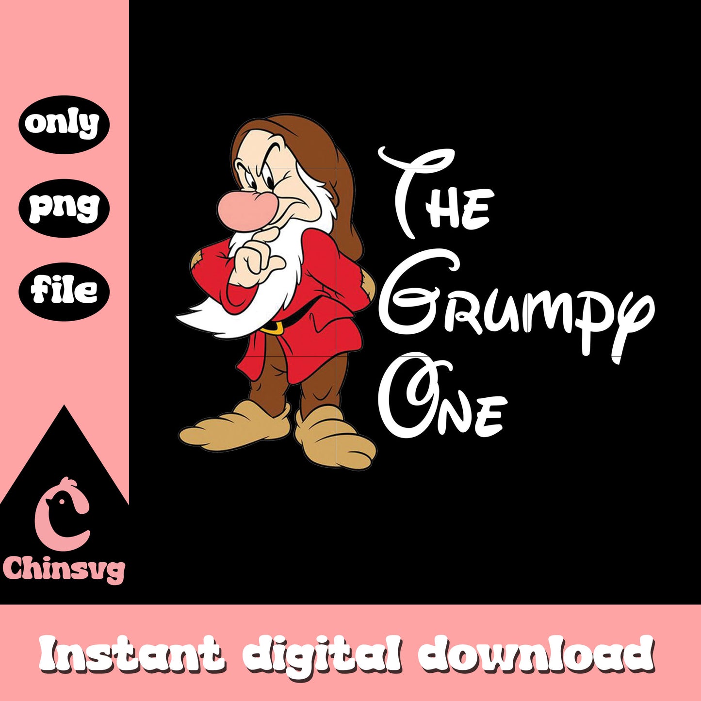 The grumpy one snow white cartoon png, grumpy from snow white png