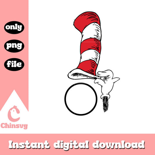 The hat and circle face png, the hat near me png, dr seuss png