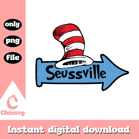 The hat seussville png, the hat png, dr seuss cartoon png