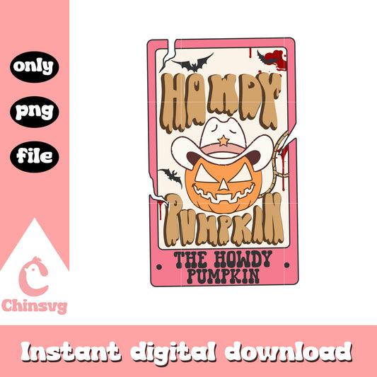 The howdy pumpkin png, cowboy howdy pumpkin png, pumpkin png
