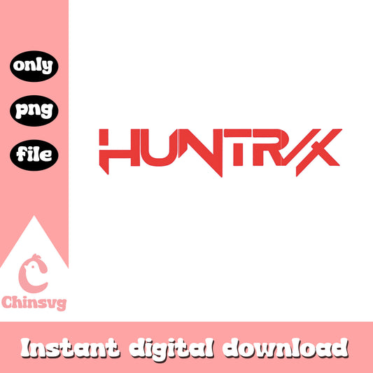 The huntrix band logo design png, kpop girl groups png