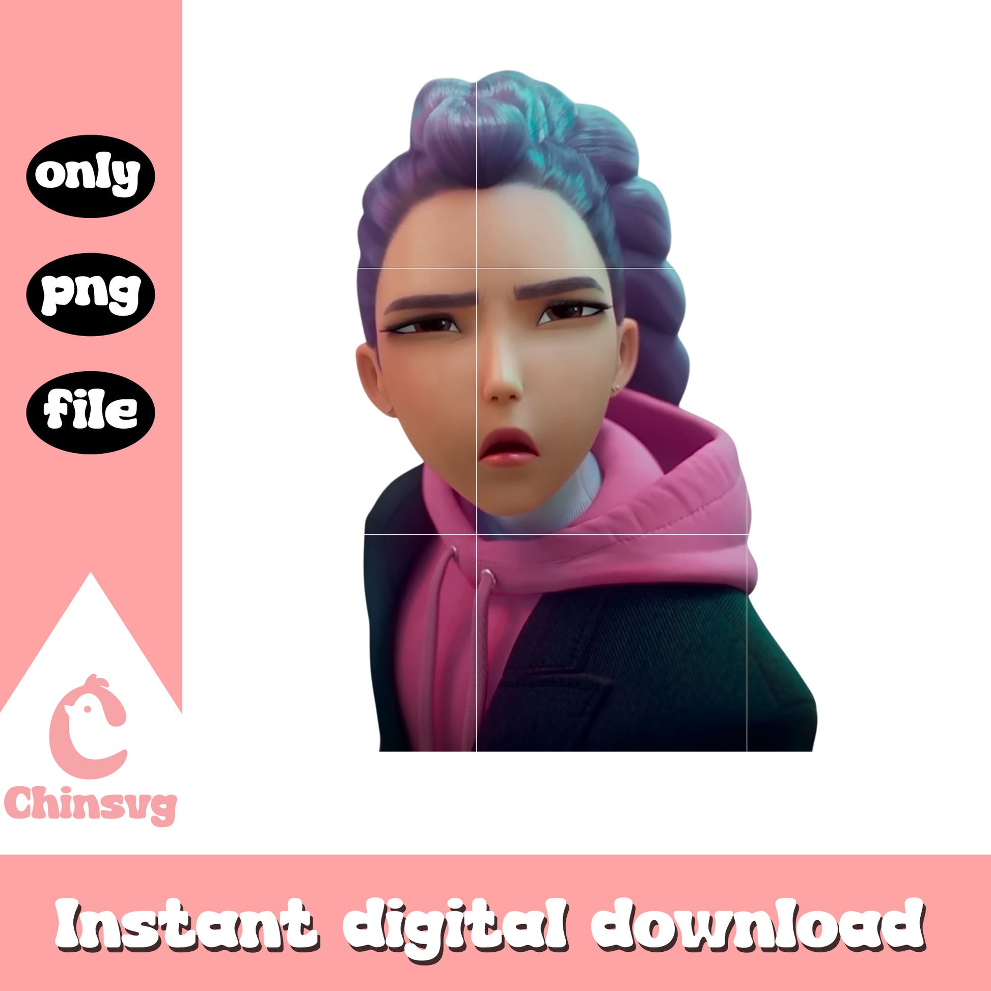 The huntrix rumi character png, rumi kpop demon hunters png