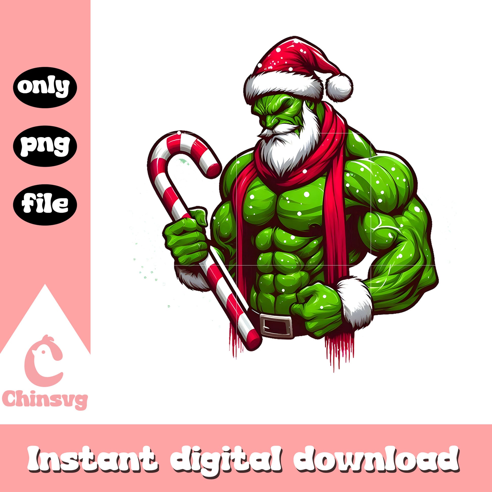 The incredible hilk candy canes png, christmas candy png