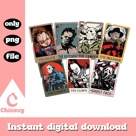 The killer the butcher the camper png, horror the killer the camper png