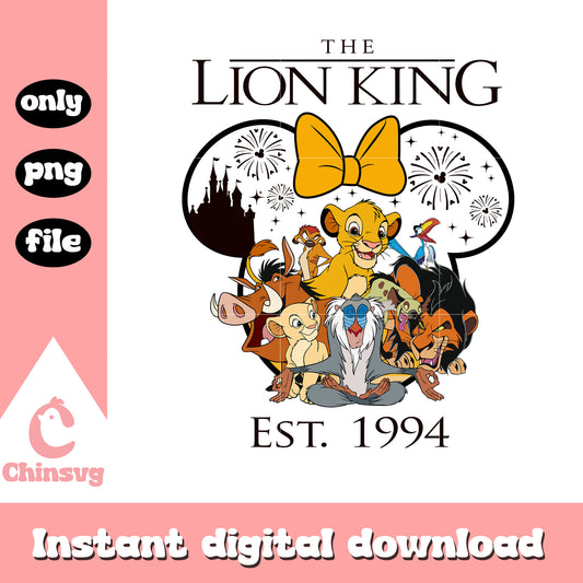 The lion king est 1994 minnie bow castle png, lion king characters png