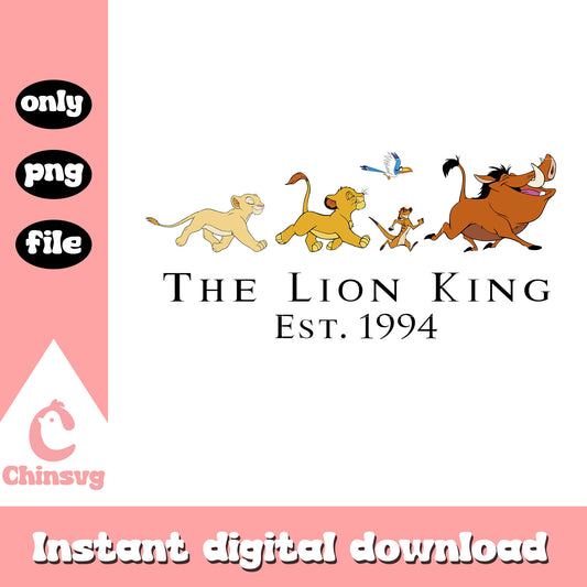 The lion king est 1994 simba with friend png, simba pumbaa png