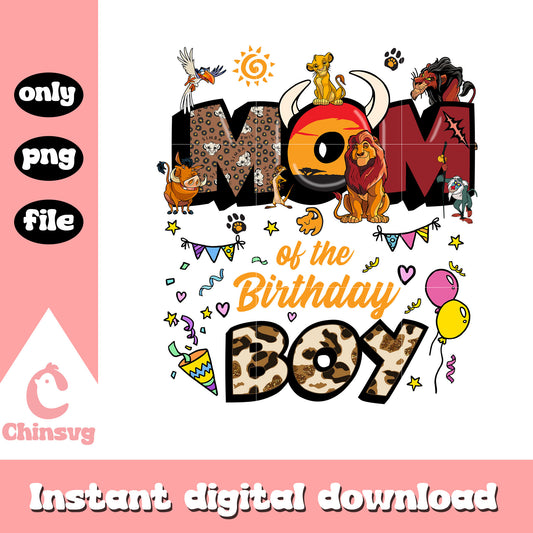 The lion king mom birthday boy png, disney cartoon png, birthday png