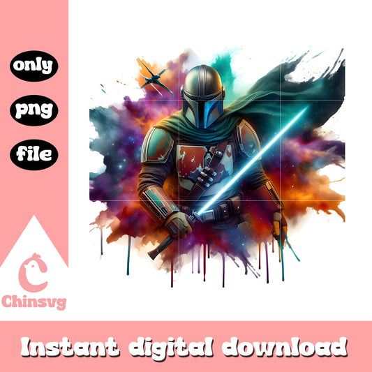 The mandalorian galaxy design png, the mandalorian movie png