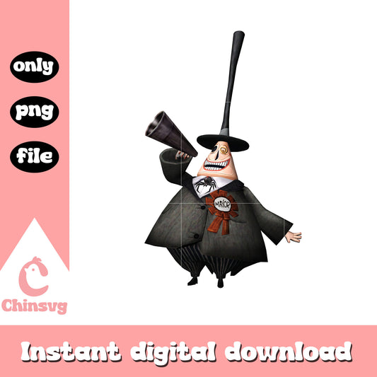 The mayor design png, mayor nightmare before christmas png