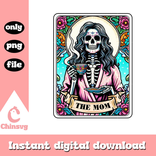 The mom tarot card design png, the mom png, tarot png