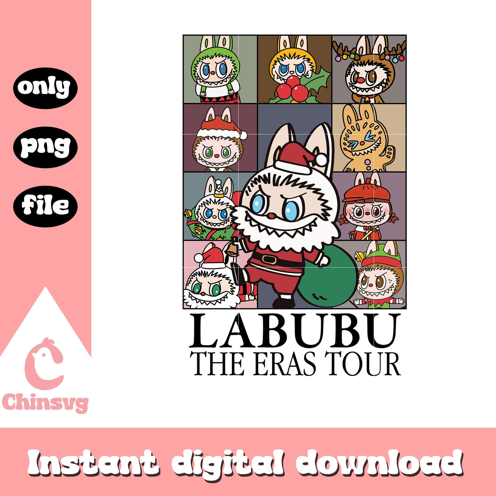 The monster labubu the eras tour png, labubu dolls png