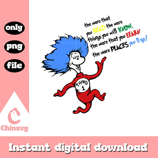 The more that you read the more things you will know png, thing png