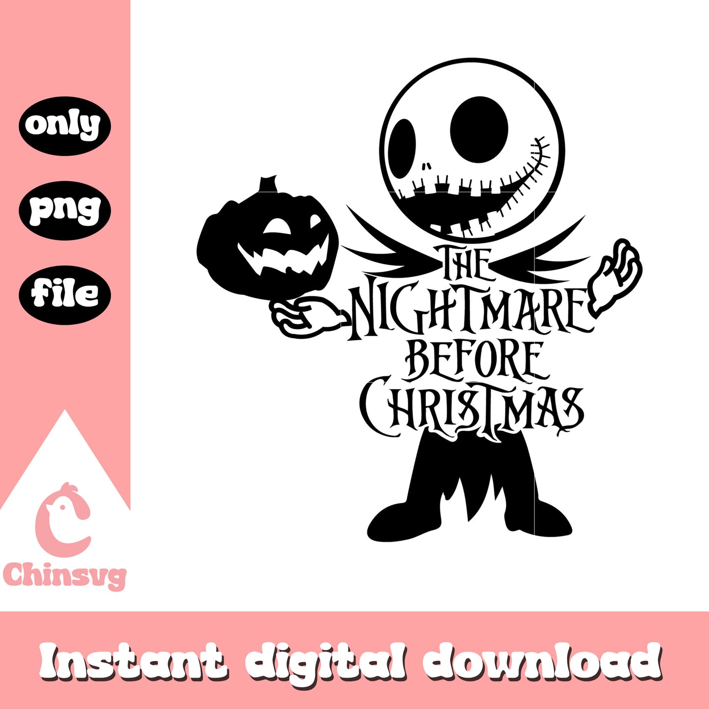 The nightmare before christmas clipart png, jack skellington movie png