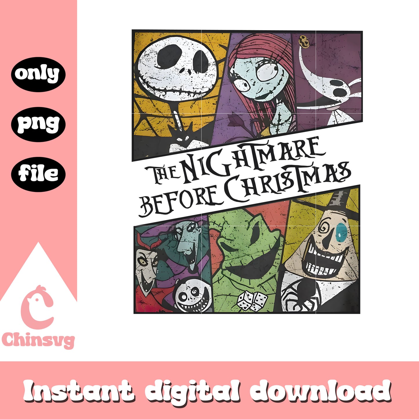 The nightmare before christmas design png, jack skellington png