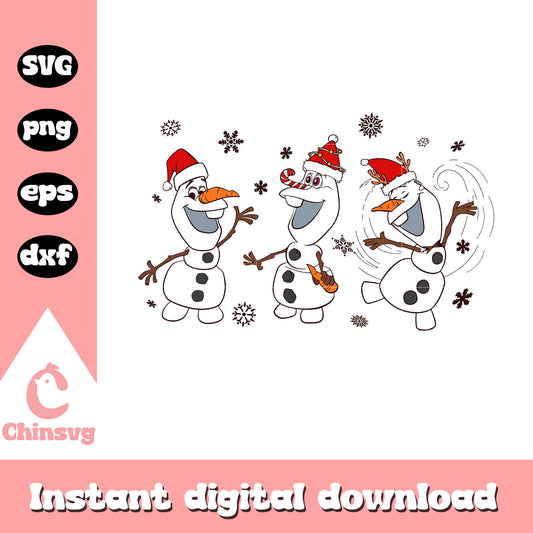 The olaf dancing in snow svg, olaf character svg, frozen svg
