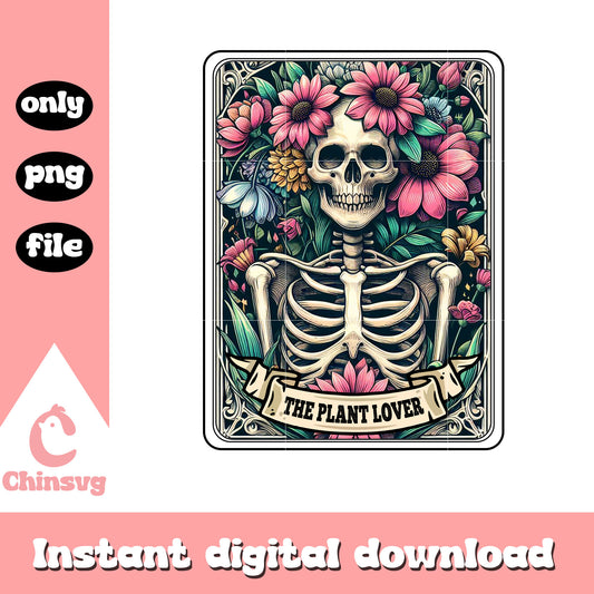 The plant tarot card png, woman skeleton png, death tarot​ png