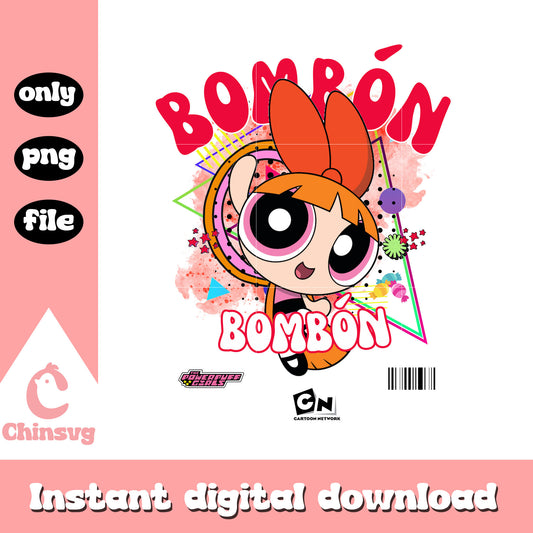 The powerpuff girls bombon design png, powerpuff girls art png