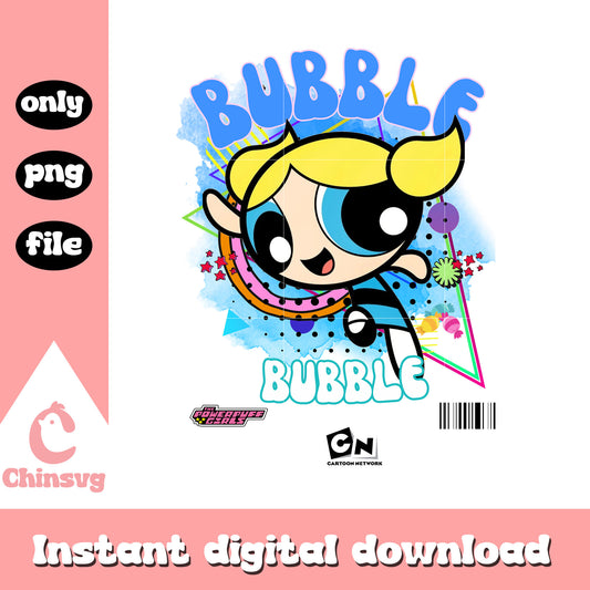 The powerpuff girls bubble character design png, powerpuff girls png
