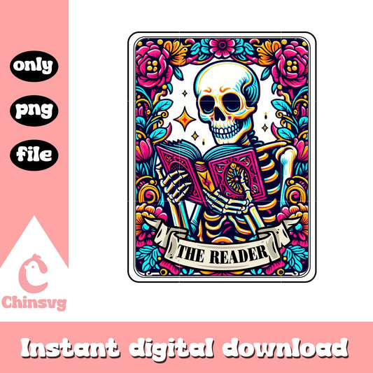The reader tarot card png, woman skeleton png, death tarot​ png