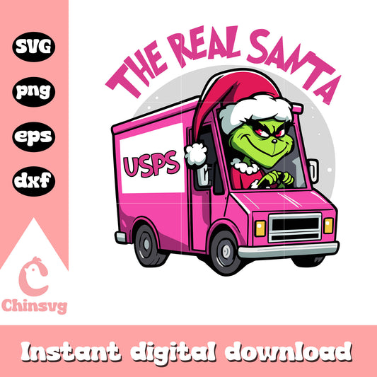 The real santa svg, grinch santa claus svg, christmas svg