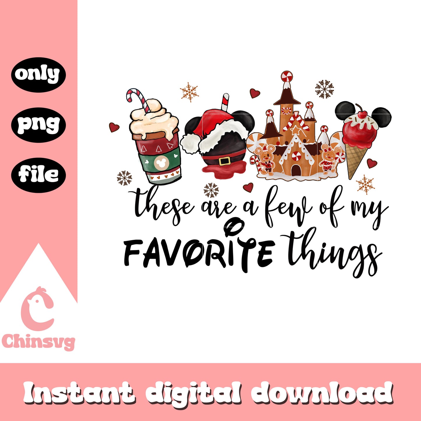 There are a few of my favorite things png, christmas cake png