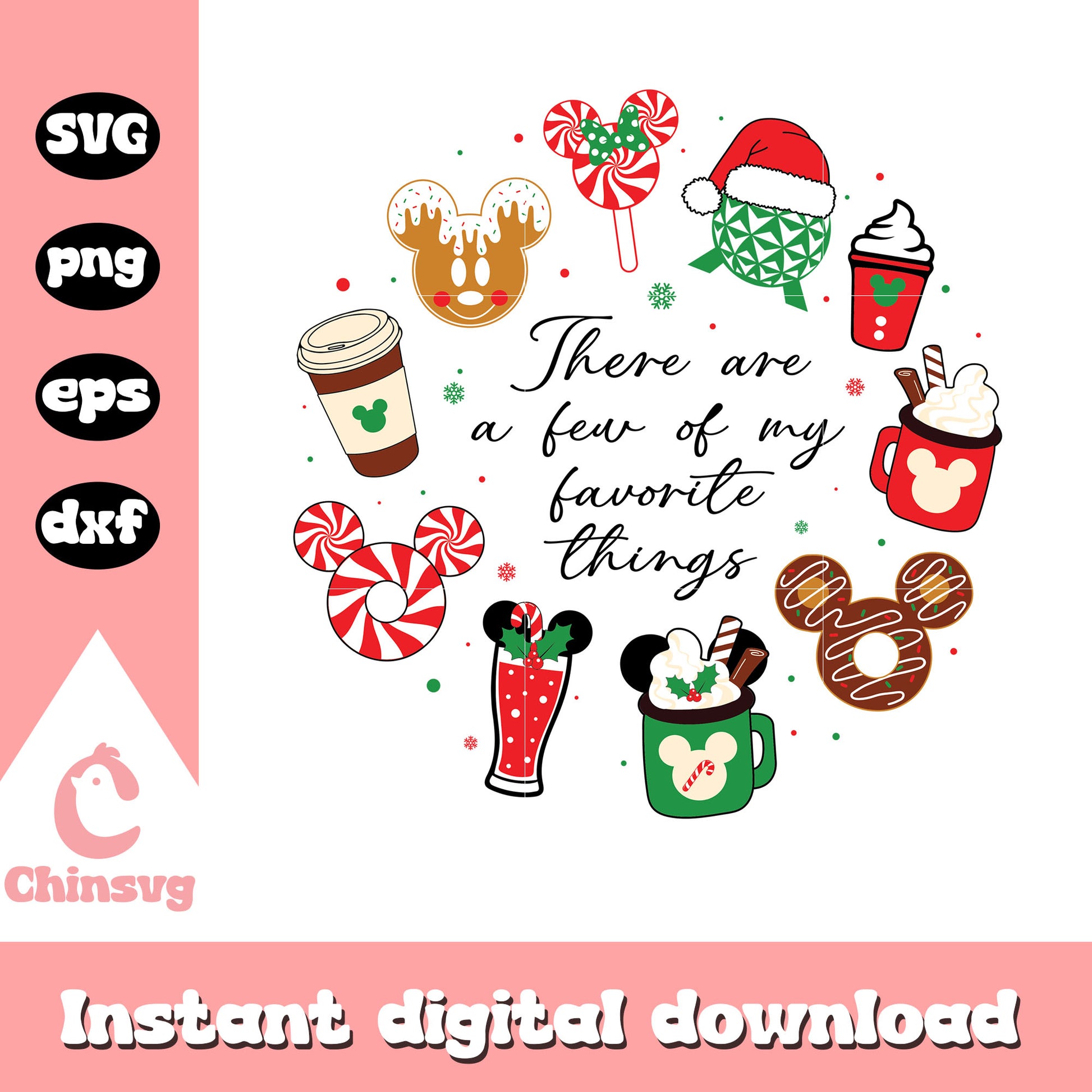 There are a few of my favorite things svg, christmas symbols svg