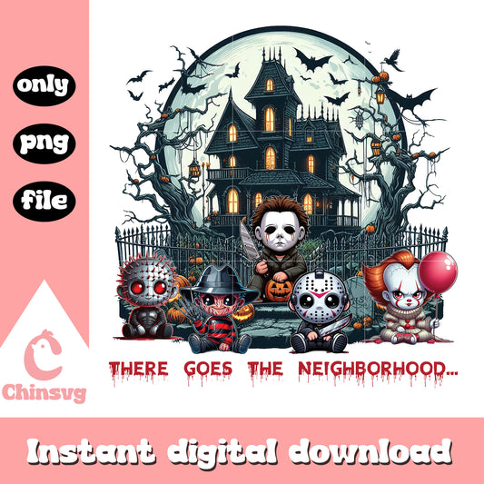 There goes the neighborhood png, horror movie characters png