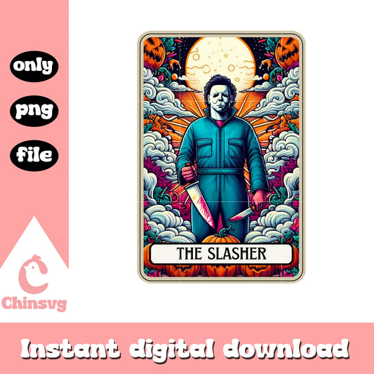The slasher halloween tarot card png, halloween kills png