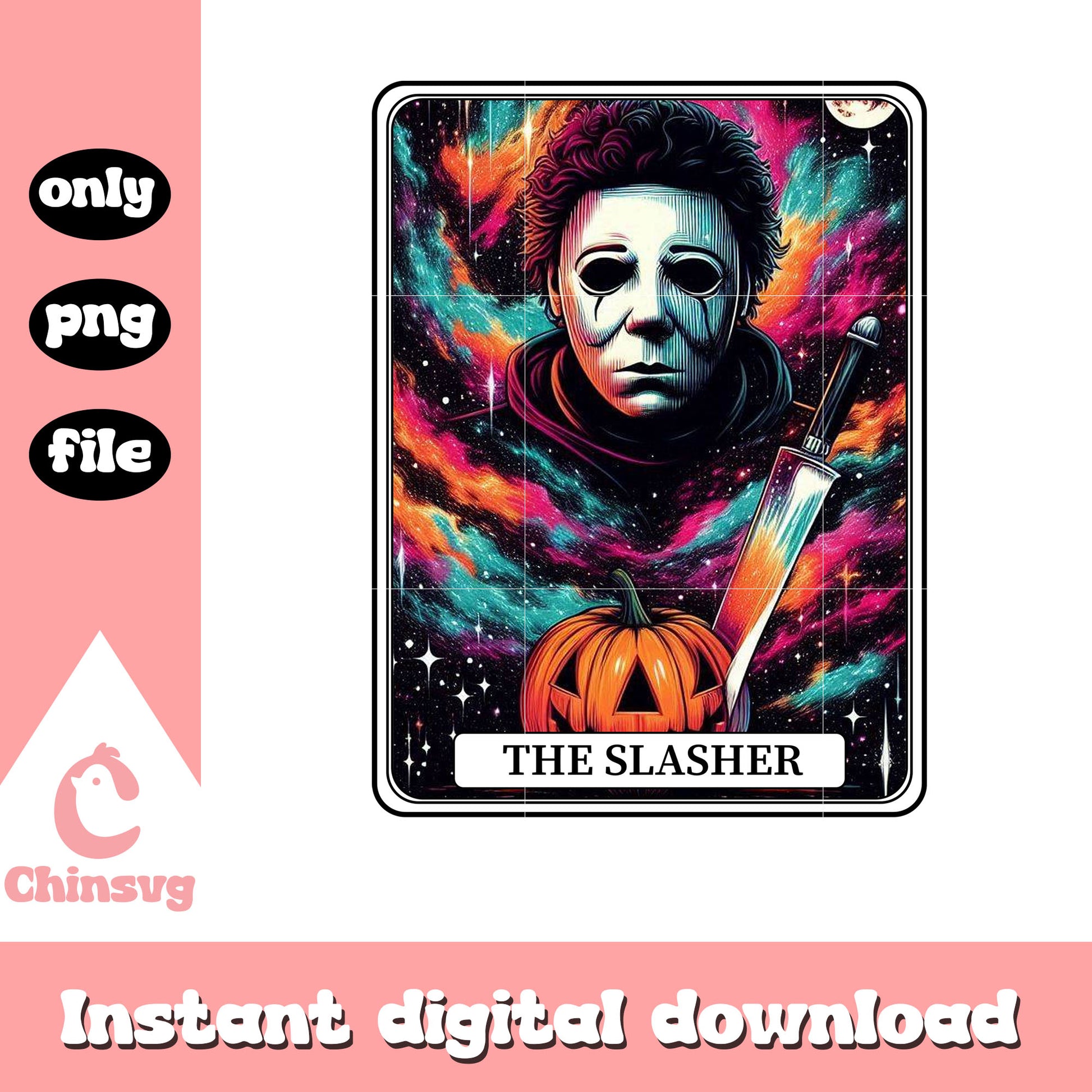 The slasher michael myers halloween png, halloween tarot png