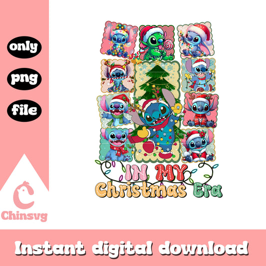 The stitch in my christmas era png, stitch cartoon png