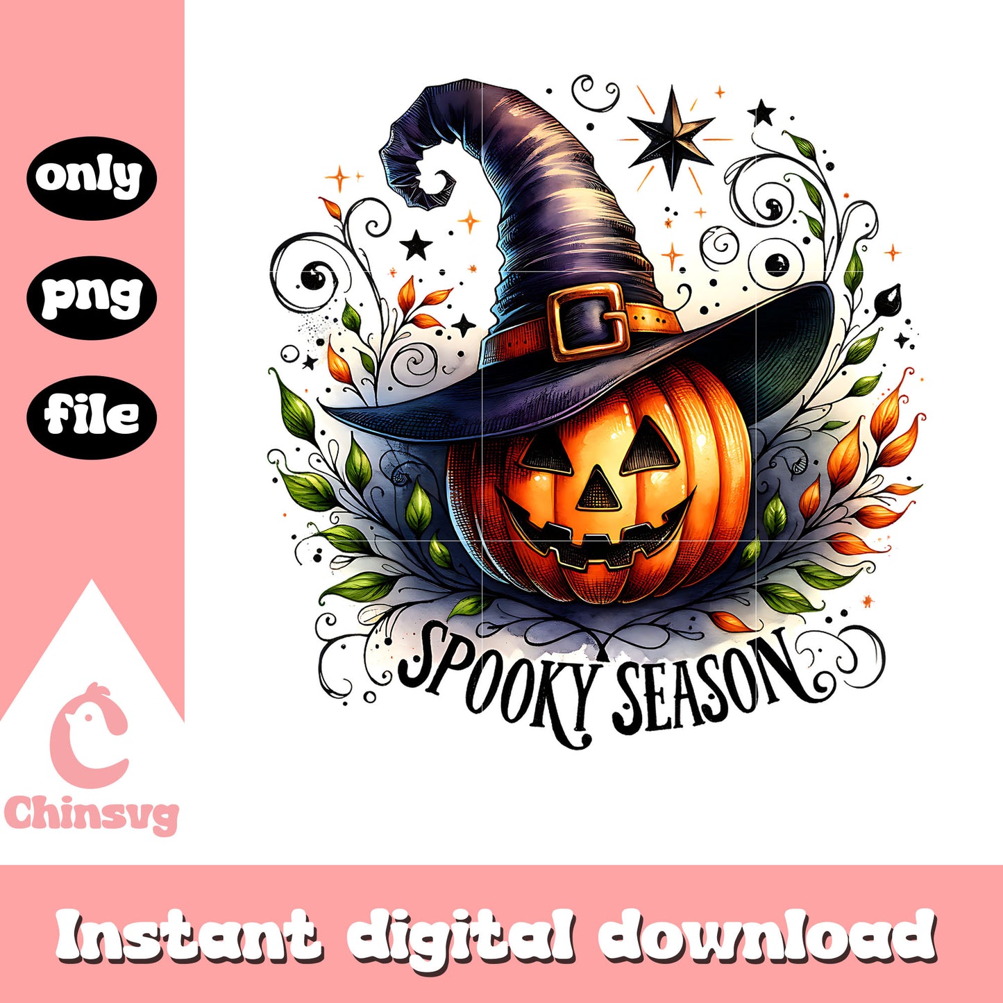 The witch pumpkin spooky season png, pumpkin png