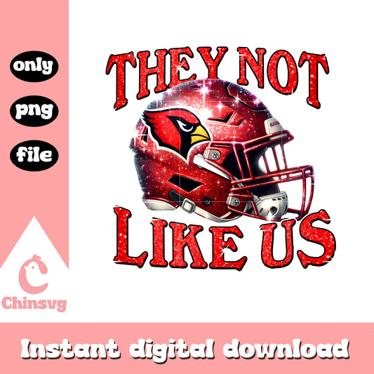 They not like us Arizona Cardinals png, football teams png