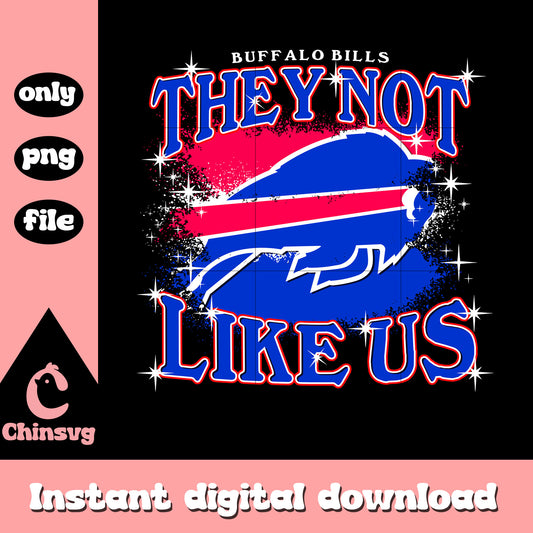 They not like us Buffalo Bills logo png, Buffalo Bills nfl png