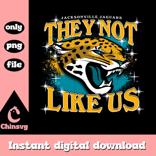 They not like us Jacksonville Jaguars logo png, nfl football png