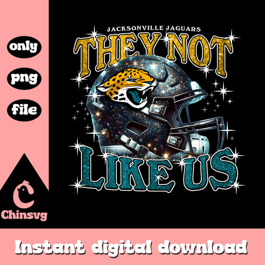 They not like us Jaguars helmet png, Jacksonville Jaguars png
