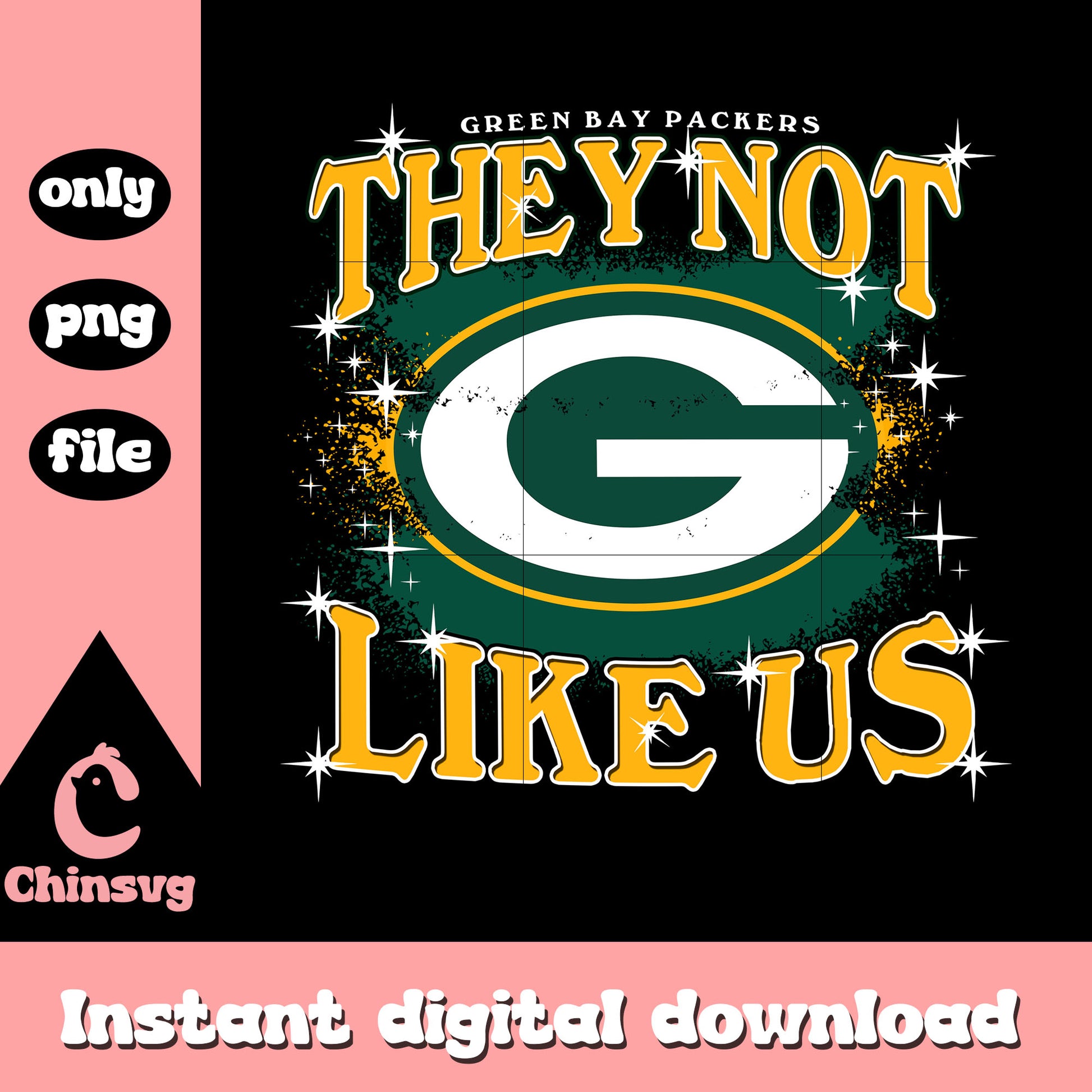 They not like us Packers logo png, Green Bay Packers logo png