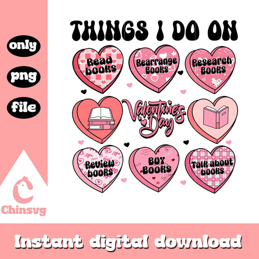 Things I do on valentine's day png, valentine lists to do png