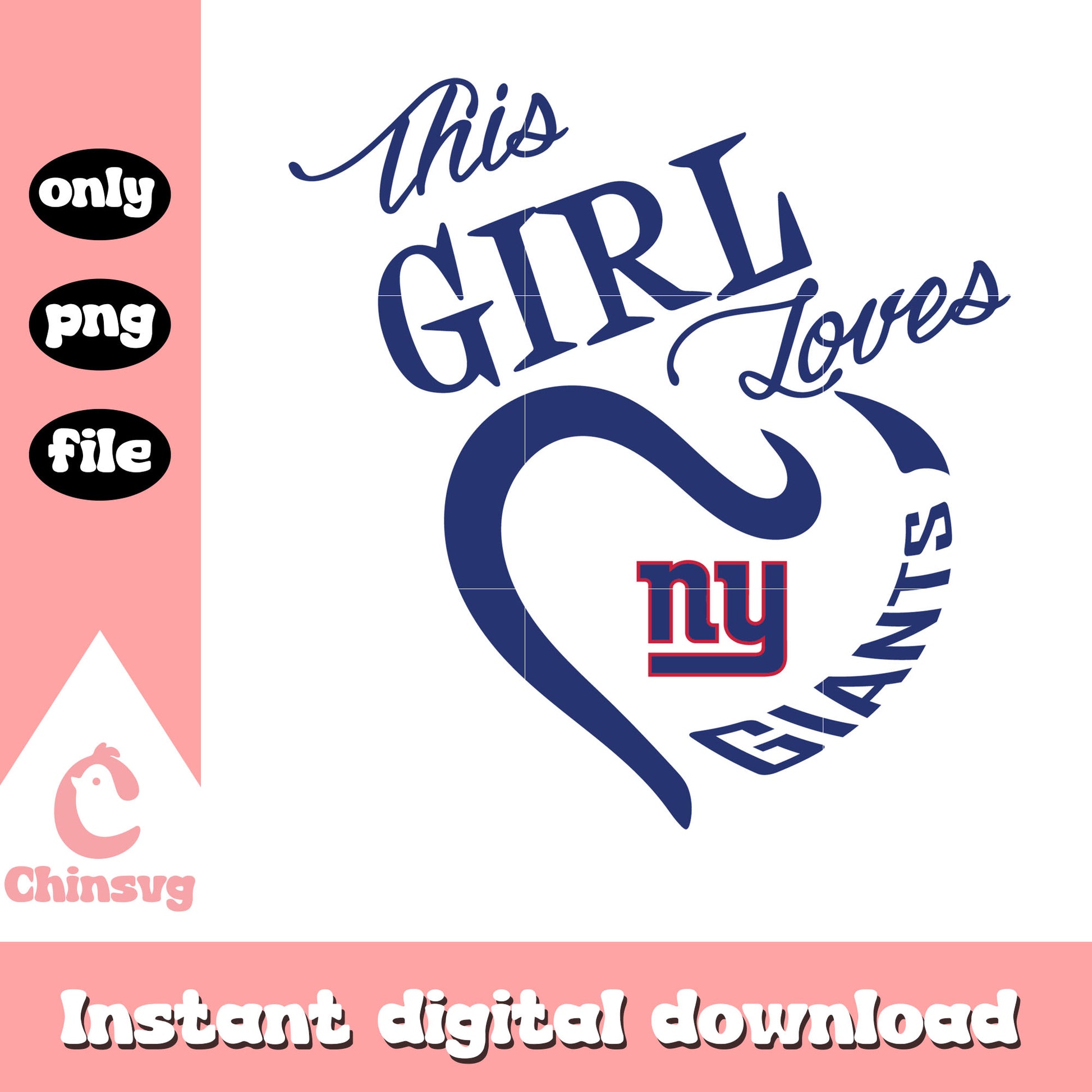 This girl loves ny giants design svg, ny giants team svg