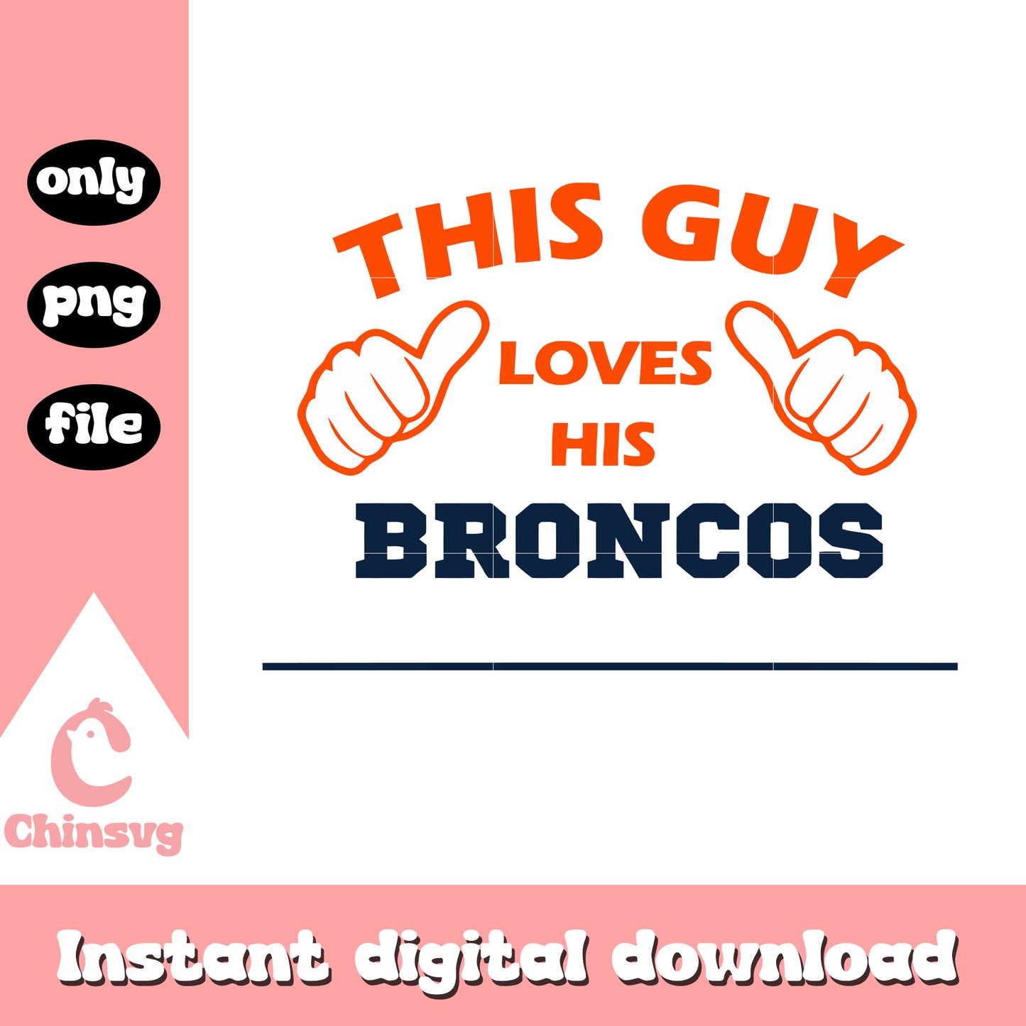 This guy loves his broncos font design svg, images of broncos logo svg